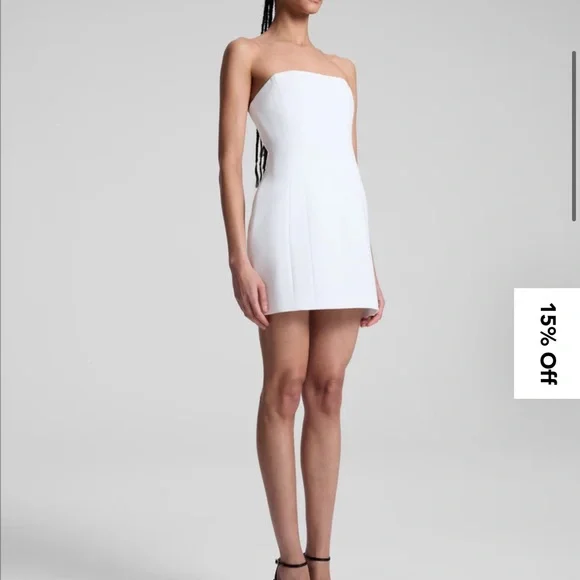 A.L.C. Chic Strapless White dress 
Elsie Strapless Mini Dress - Picture 4 of 8